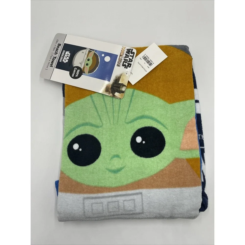 Star Wars: The Mandalorian Beach Towel Green/Blue 28